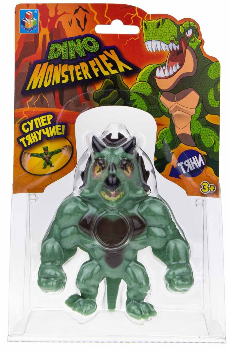 1Toy Тянущаяся фигурка Monster Flex Dino, 14 см купить в Ставрополе