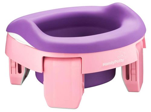 Roxy Kids Горшок дорожный HandyPotty 3 в 1 / цвет розовый, вкладка фиолетовая