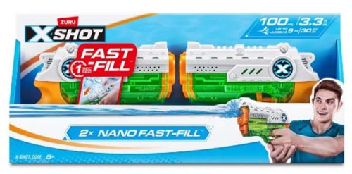 Zuru Водный бластер X-Shot Water Nano Fast-Fill, 2 штуки