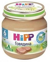 Пюре из Говядины Hipp с 6 месяцев / 80 гр					