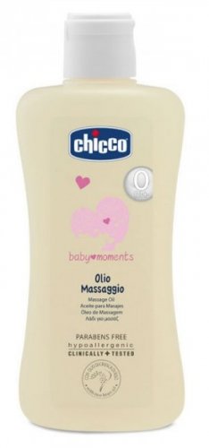 Массажное масло Chicco Baby Moments, 200 мл.