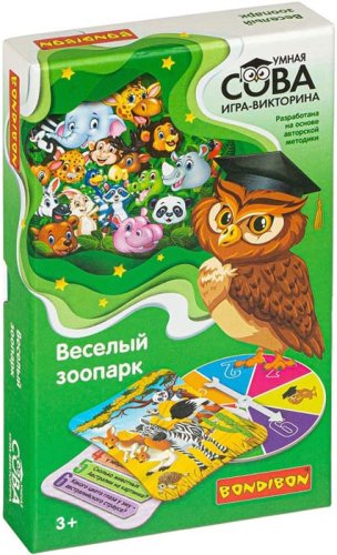 Bondibon Игра-викторина Умная Сова "Веселый Зоопарк"