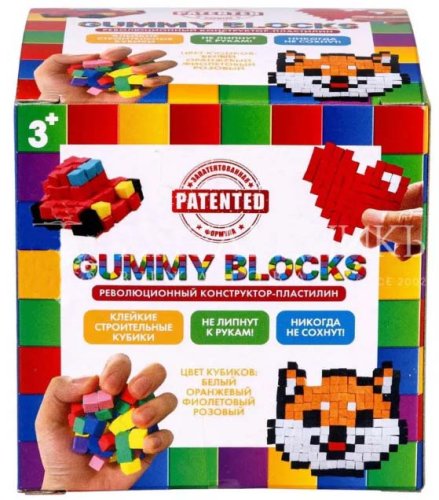 1toy Конструктор пластилин Gummy blocks