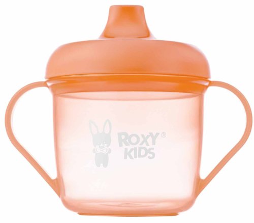 Roxy-Kids Кружка-поильник с носиком, 180 мл / цвет персиковый