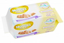 Huggies Ultra Elite Soft  Натуральные влажные салфетки для чувствительной кожи, 128шт