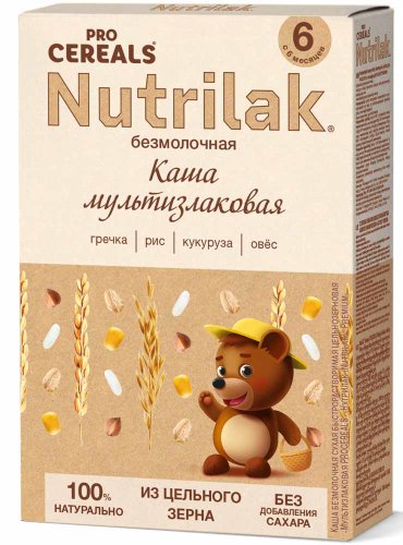 Nutrilak Premium Procereals Каша безмолочная мультизлаковая, с 6 месяцев, 200 г