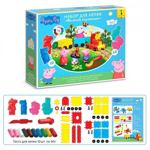 игрушка Peppa Pig Набор для лепки "Веселый паровозик", 33 см