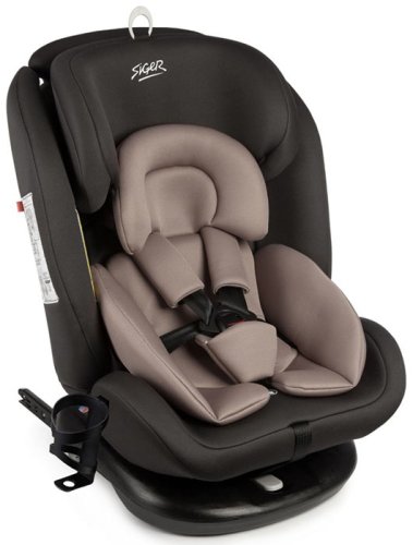 Siger Автокресло детское Престиж Isofix (0-36 кг) / цвет мокко