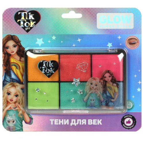 Tik Tok Girl Тени для век, 6 цветов в палетке