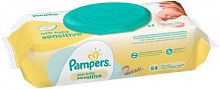 Pampers Детские влажные салфетки New Baby Sensitive 54шт					