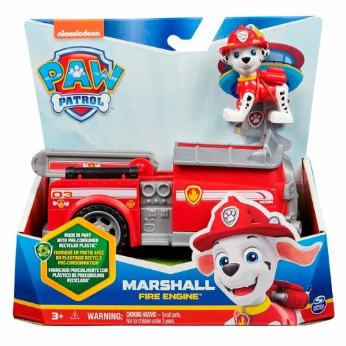 игрушка Paw Patrol Игровой набор Машинка с фигуркой Маршалл, 15 см