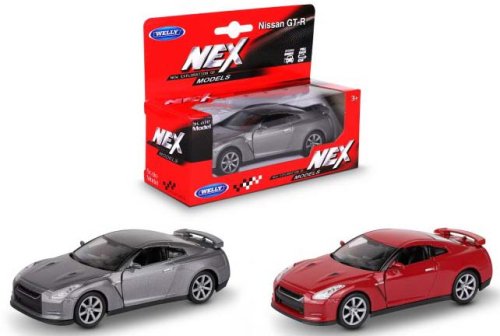 Welly Машинка с инерционным механизмом Nissan GT-R R35