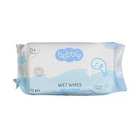 Салфетки влажные Wet Wipes Bebble 72 шт					