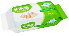 Huggies Ultra Comfort влажные салфетки с алоэ и витамином.Е, 64шт